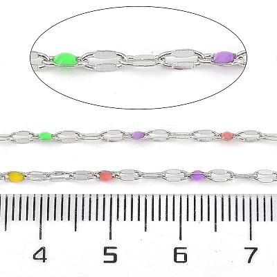 Brass Dapped Chains AJEW-Q153-03P-03-1