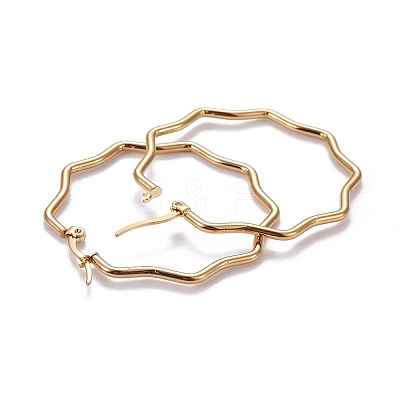 201 Stainless Steel Hoop Earrings X-EJEW-F205-16G-A-1