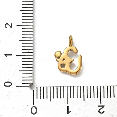 304 Stainless Steel Pendants STAS-H243-07C-G-1