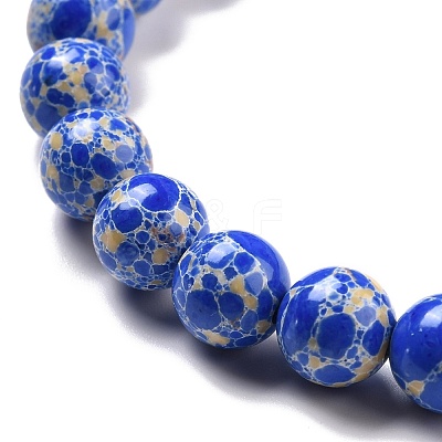 Synthetic Imperial Jasper Beads Strands G-E568-01B-03-1
