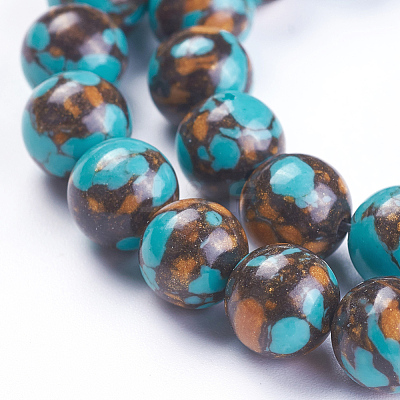 Synthetic Bronzite Beads Strands G-F647-01-1