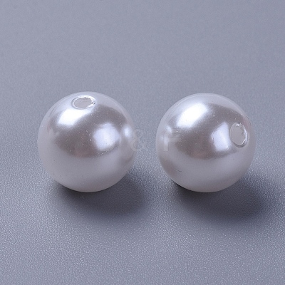 Imitated Pearl Acrylic Beads PACR-20D-1-1-1