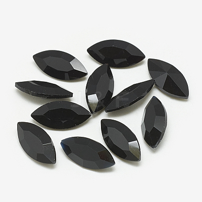 Pointed Back Glass Rhinestone Cabochons RGLA-T083-4x8mm-02-1