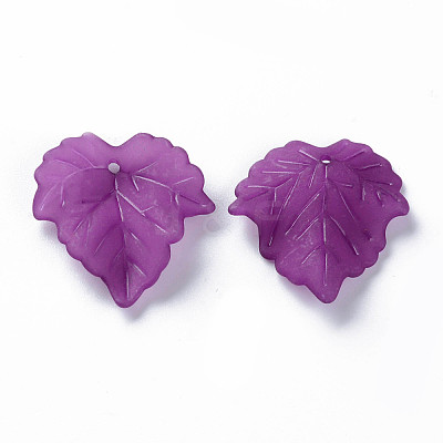 Autumn Theme Transparent Frosted Acrylic Pendants PAF002Y-26-1