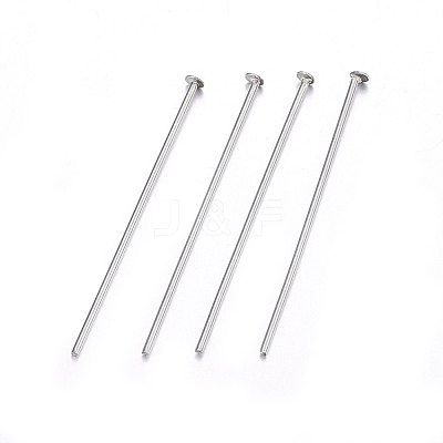 Tarnish Resistant 304 Stainless Steel Flat Head Pins STAS-F174-09P-A-1