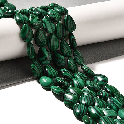 Synthetic Malachite Beads Strands G-I377-A05-1