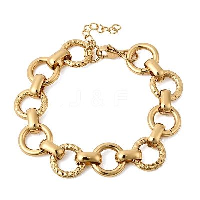 304 Stainless Steel Link Chain Bracelets for Women BJEW-P388-02B-G-1