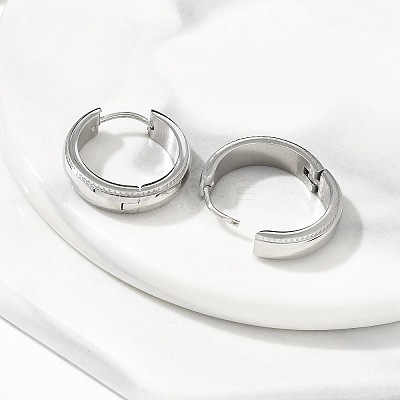 304 Stainless Steel Hoop Earrings for Women EJEW-C096-59P-1
