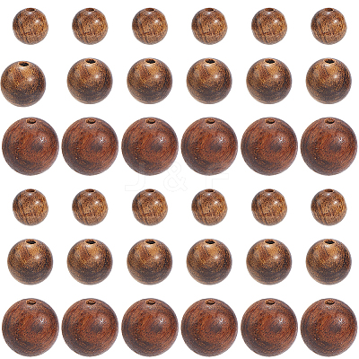 300Pcs 3 Styles Wood Beads WOOD-SC0002-14-1
