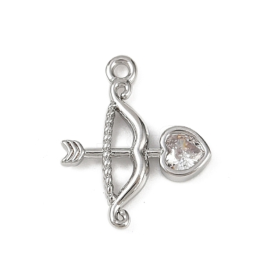 Brass Pave Clear Cubic Zirconia Pendants LS-KK-L238-11P-1