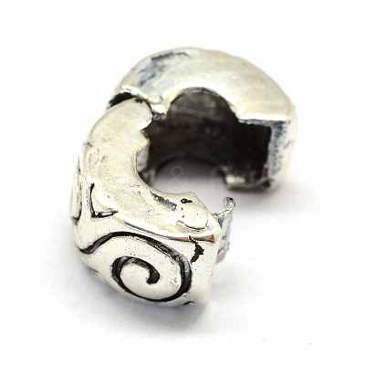 Alloy European Style Clasps LS-X-PDLC-R001-16AS-1