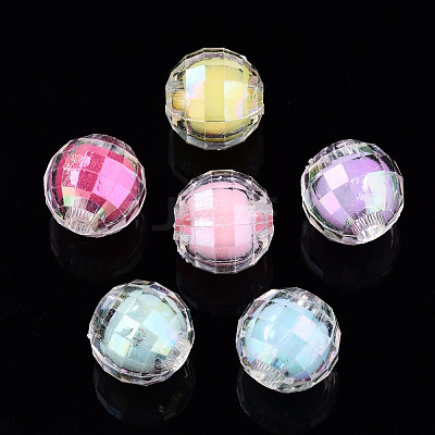 Transparent Acrylic Beads X-TACR-N011-006A-03-1