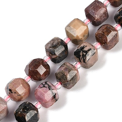 Natural Rhodonite Beads Strands G-B125-O07-01-1