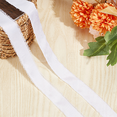 5 Rolls 5M Satin Frayed Ribbon SRIB-DR0001-01B-1