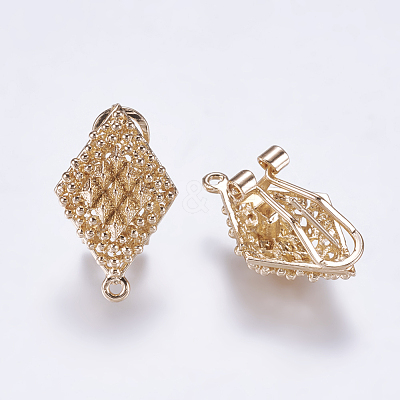 Alloy Stud Earring Findings X-PALLOY-F201-11G-1