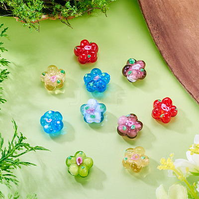 10Pcs Handmade Lampwork Beads LAMP-TADJ0001-01D-1