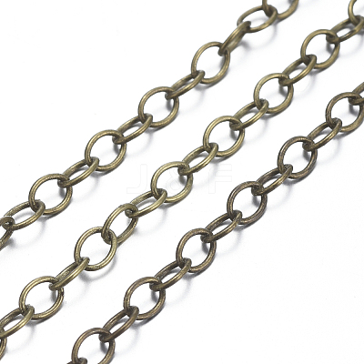 Brass Cable Chains X-CHC024Y-AB-1