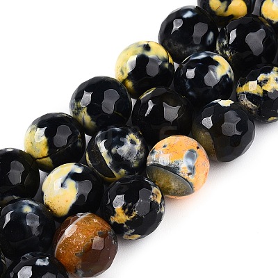 Dyed Natural Agate Beads Strands G-T141-01A-02-1