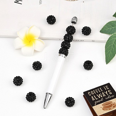 Resin Rhinestone Beads RESI-S315-12x14-01-1