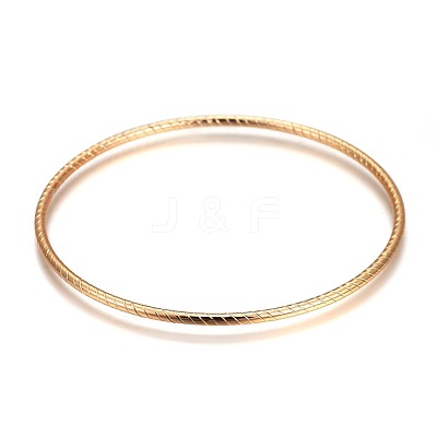 304 Stainless Steel Buddhist Bangle Sets BJEW-F363-05G-A-1