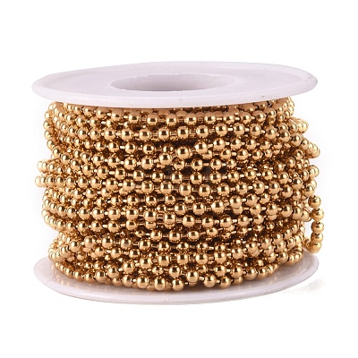 PVD Vacuum Plating 304 Stainless Steel Ball Chains CHS-F009-01D-G-1