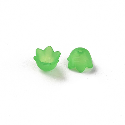 Transparent Acrylic Beads Caps X-PL543-9-1