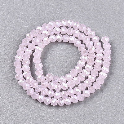 Electroplate Glass Beads Strands EGLA-A044-J3mm-A02-1