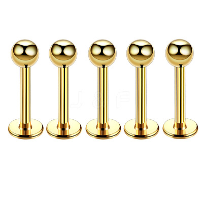 304 Stainless Steel Round Internally Threaded Labrets for Women Men WG9B6EB-24-1