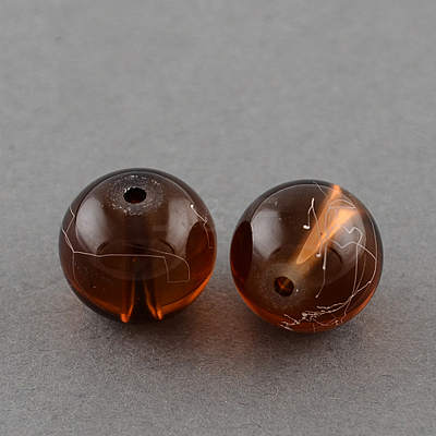 Drawbench Transparent Glass Beads Strands X-GLAD-Q012-8mm-21-1