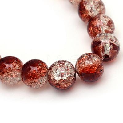 Baking Paint Crackle Glass Bead Strands CCG-S001-6mm-18-1