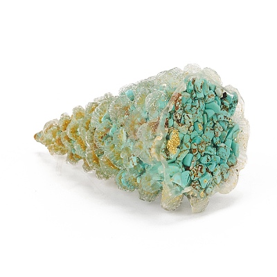 Synthetic Turquoise Home Display Decorations DJEW-I013-A05-1
