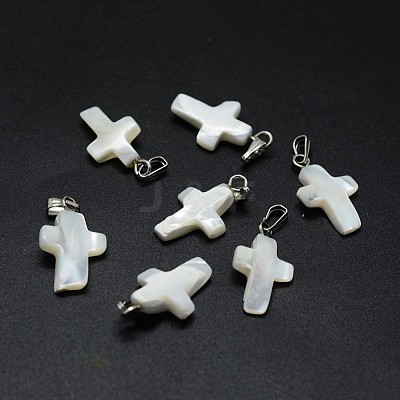 Shell Pendants SSHEL-E565-A-02P-1