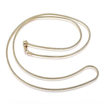 304 Stainless Steel Snake Chain Necklaces NJEW-D285-03G-1