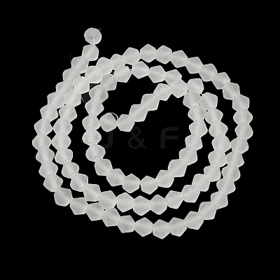 Imitate Austrian Crystal Frosted Glass Beads Strands GLAA-F029-TM3mm-B13-1