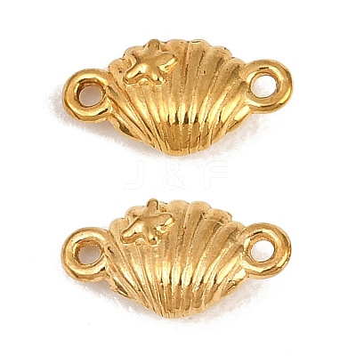 Ocean Theme 304 Stainless Steel Connector Charms SA-CBA2B73-12G-C-1