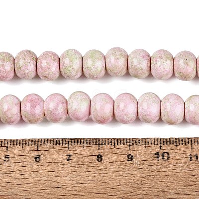 Opaque Baking Paint Glass Beads Strands GLAA-Q110-03A-02-1