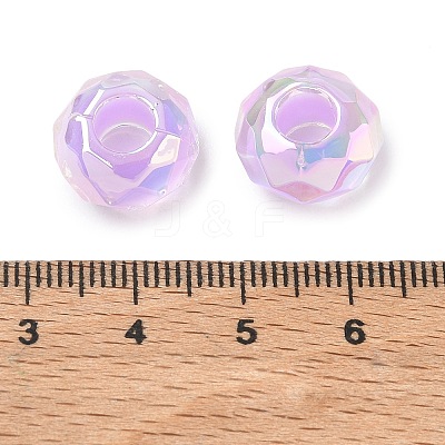 Electroplate Transpant Resin European Beads RE-CBAFF00-02E-1