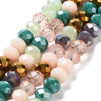 Glass Beads Strands EGLA-A034-M10mm-17-1