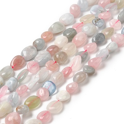 Natural Morganite Beads Strands G-O186-B-03-1