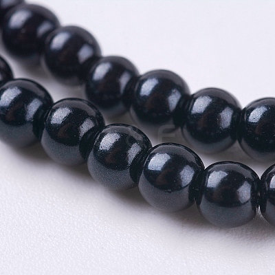 Eco-Friendly Dyed Glass Pearl Round Beads Strands LS-HY-A002-3mm-RB080-1