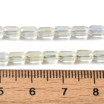 Electroplate Glass Beads Strands EGLA-D031-01-18-1