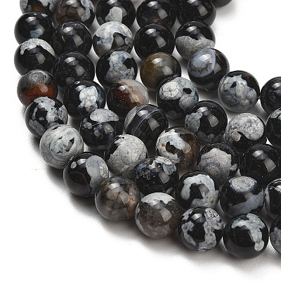 Natural Fire Crackle Agate(Dyed & Heated) Beads Strands G-K425-A09-12mm-1