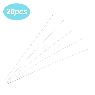 20Pcs Steel Beading Needles STAS-YW0002-91B-1