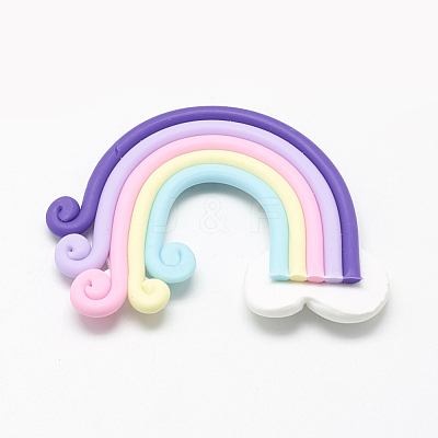 Handmade Polymer Clay Cabochons PORC-S1007-39B-1