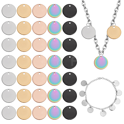100Pcs 5 Colors 304 Stainless Steel Charms STAS-AR0002-60-1