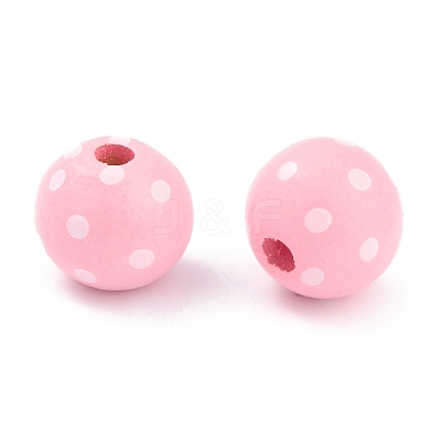 Dyed Natural Wooden Beads WOOD-O005-01A-1