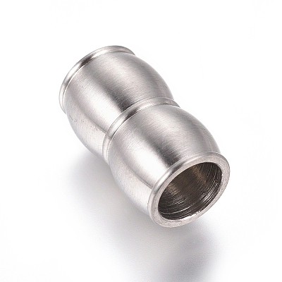 Tarnish Resistant 304 Stainless Steel Magnetic Clasps with Glue-in Ends STAS-I120-38P-1