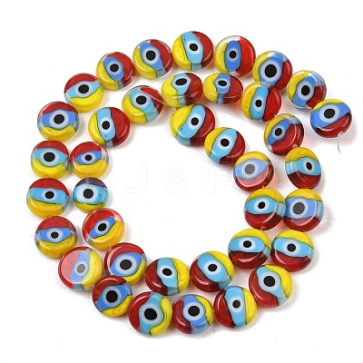 Handmade Evil Eye Lampwork Beads LAMP-C028-01A-01-1