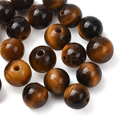 Natural Tiger Eye Beads X1-G-G099-6mm-4-1