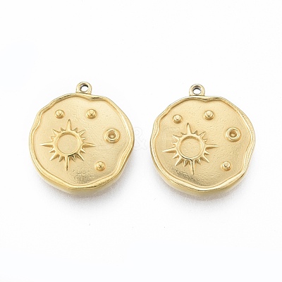 Ion Plating(IP) 304 Stainless Steel Pendant Rhinestone Settings STAS-N097-251LG-1